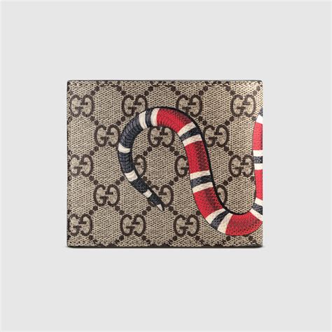 gg supreme gucci wallet|authentic Gucci snake wallet.